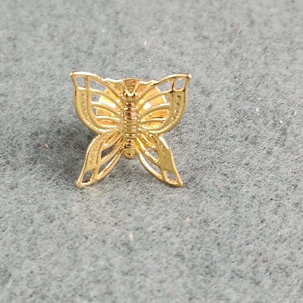 Vintage Small Gold Tone‎ Filigree Butterfly Pin